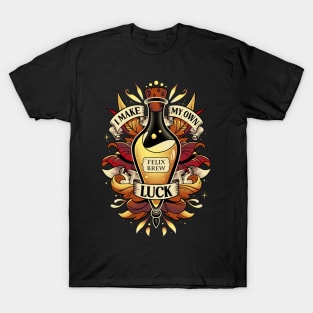 Elixir of Golden Luck - Lucky Felix Brew T-Shirt